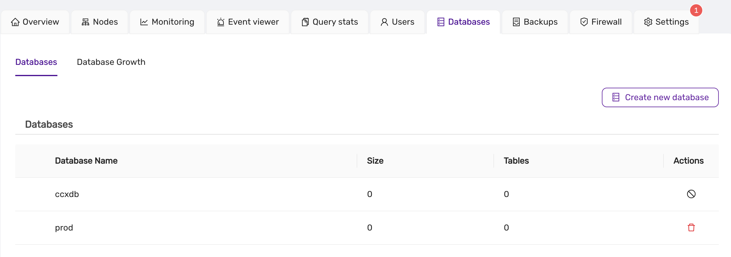 List MySQL Databases